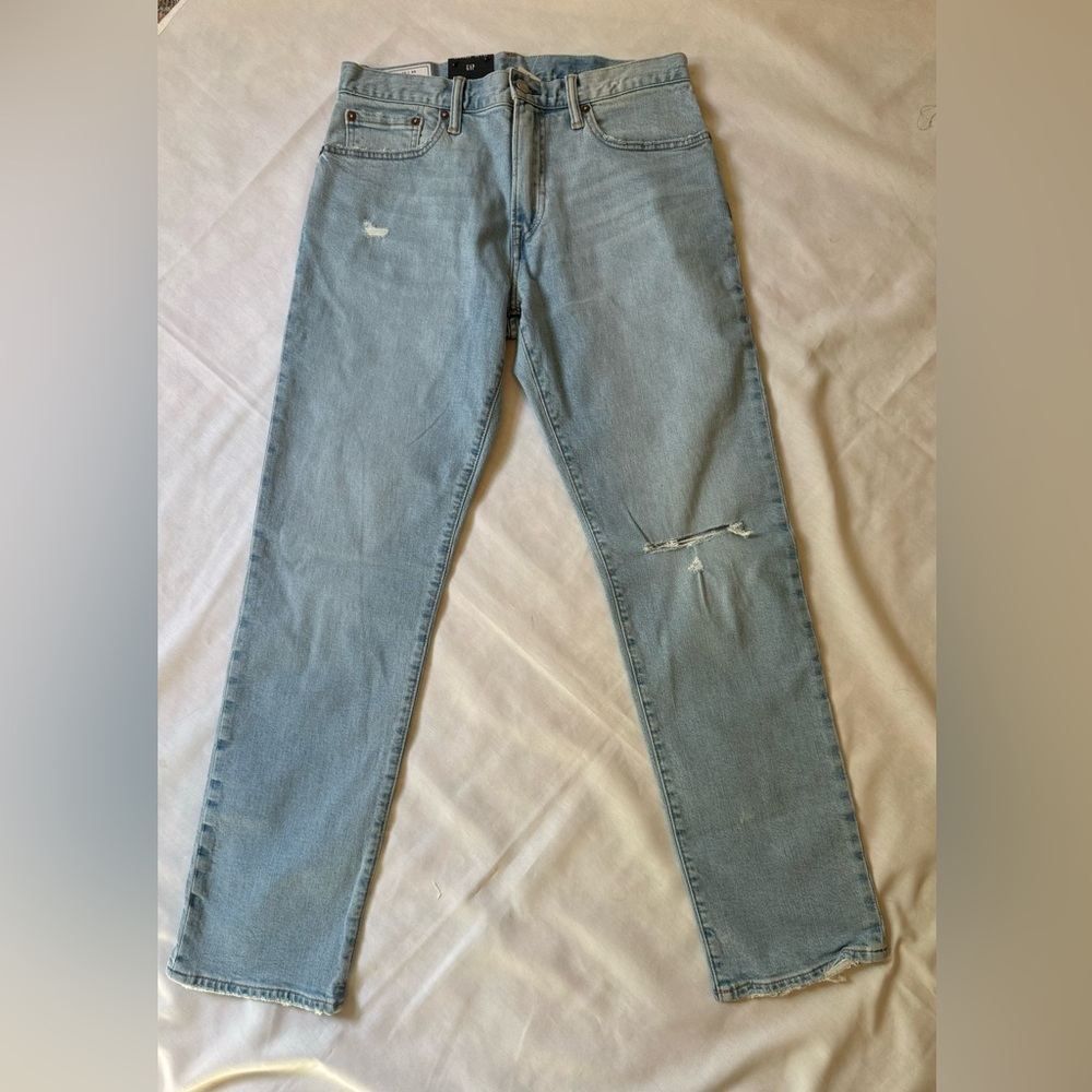 Gap Straight Gapflex Distressed Jeans Size 29/30